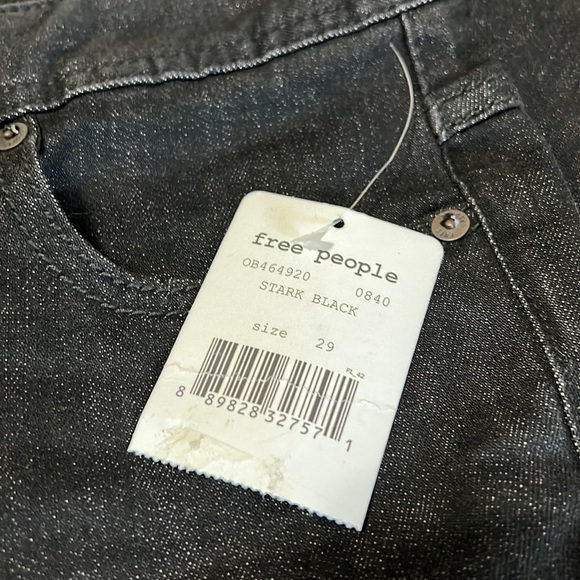 Free people distressed black jeans - Picture 8 of 9